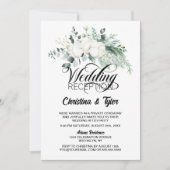 Eukalyptus Greenery Wedding Reception Einladung (Vorderseite)