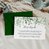 Eukalyptus Greenery Wedding Recipe Anfrage Begleitkarte