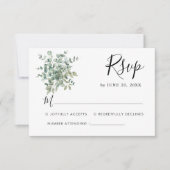 Eukalyptus Greenery Wedding RSVP (Vorderseite)