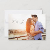 Eukalyptus Greenery Wedding RSVP Card Karte (Rückseite)