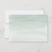 Eukalyptus Greenery Wedding Rsvp mit Optionen zum  (Rückseite)