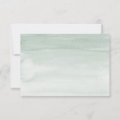 Eukalyptus Greenery Wedding Rsvp mit Optionen zum  Karte (Rückseite)