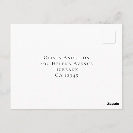 Eukalyptus Greenery Wedding RSVP Postkarte (Rückseite)