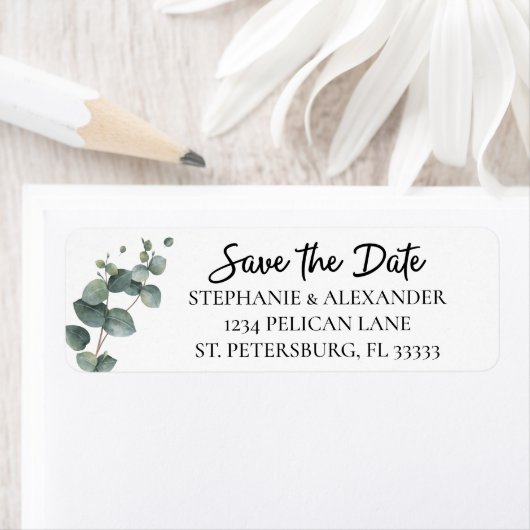 Eukalyptus Greenery Wedding Save the Date (Insitu)