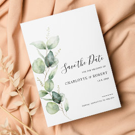 Eukalyptus Greenery Wedding Save The Date