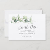 Eukalyptus Greenery Wedding Save The Date (Vorderseite)