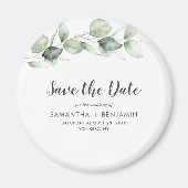 Eukalyptus Greenery Wedding Save the Date Magnet (Vorne)