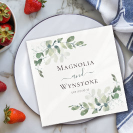 Eukalyptus Greenery Wedding Serviette