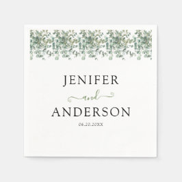 Eukalyptus Greenery Wedding Serviette
