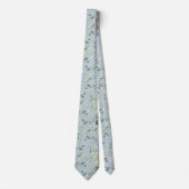 Eukalyptus Greenery Wedding Sky Blue Neck Tie Krawatte (Vorderseite)
