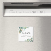 Eukalyptus Greenery Wedding speichern das Datum Magnet (In Situ (Geschirrspüler))