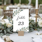 Eukalyptus Greenery Wedding Tischnummern