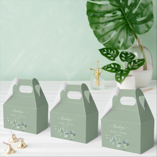 Eukalyptus Greenery Wedding Vielen Dank Geschenkschachtel (Zahlreiche)