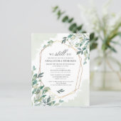 Eukalyptus Greenery Wedding Vow Renewal (Stehend Vorderseite)