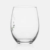 Eukalyptus Greenery Wedding Weinglas Ohne Stiel (Links)