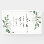 Eukalyptus Greenery Wedding Welcome Banner (Horizontal)