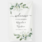 Eukalyptus Greenery Wedding Welcome Banner (Vertikal)
