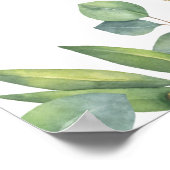 Eukalyptus Greenery Wedding Welcome Poster (Ecke)