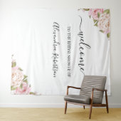Eukalyptus Greenery Wedding Welcome Tapestry Wandteppich (Beispiel (Horizontal))