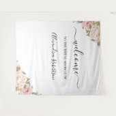 Eukalyptus Greenery Wedding Welcome Tapestry Wandteppich (Vorderseite (Horizontal))