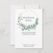 Eukalyptus Greenery Wedding Well Well Card Einladung (Vorderseite)