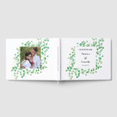 Eukalyptus Greenery Wedding White Green Foto Gästebuch (Voll)