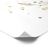 Eukalyptus Greenery Wedding Willkommen Elegantes S Poster (Ecke)