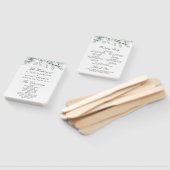 Eukalyptus Greenery Wedding Zeremony Program Fächer (Non-assembled)