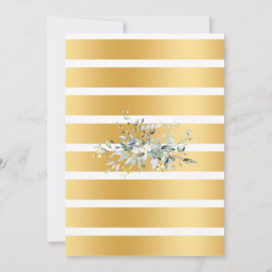 Eukalyptus Greenery Wine and Brews Couples Dusche Einladung (Rückseite)