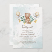 Eukalyptus Greenery Wir können frühzeitig abwarten Einladung (Vorne/Hinten)