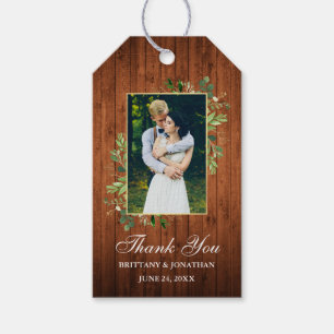 Eukalyptus Greenery Wood Wedding Geschenkanhänger