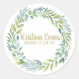 Eukalyptus Greenery Wreath Sticker