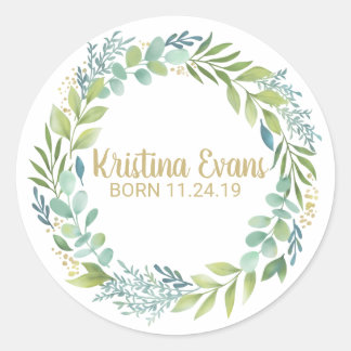 Eukalyptus Greenery Wreath Sticker