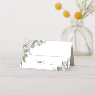 Eukalyptus & Greenery Write-In Wedding Platzkarte