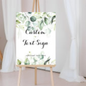 Eukalyptus Greenery-Zeichen für Wasserfarbe Poster