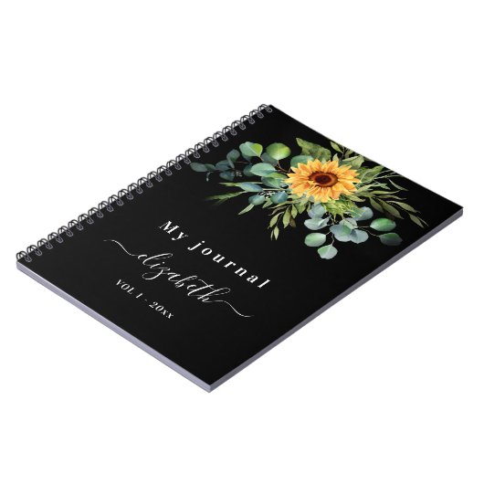 Eukalyptus-Greenscript Notizblock (Linke Seite)