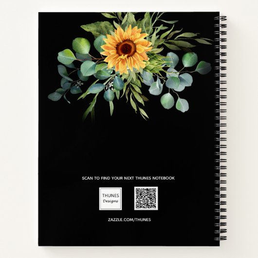 Eukalyptus-Greenscript Notizblock (Rückseite)