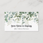 Eukalyptus-Grenze Visitenkarte (Vorderseite)