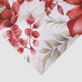 Eukalyptus große botanische Blume Rot und Weiß Seidenpapier (Ausschnitt)