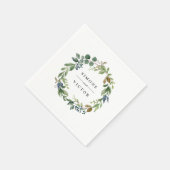 Eukalyptus Grove | Botanische Personalisierte Hoch Serviette (Ecke)