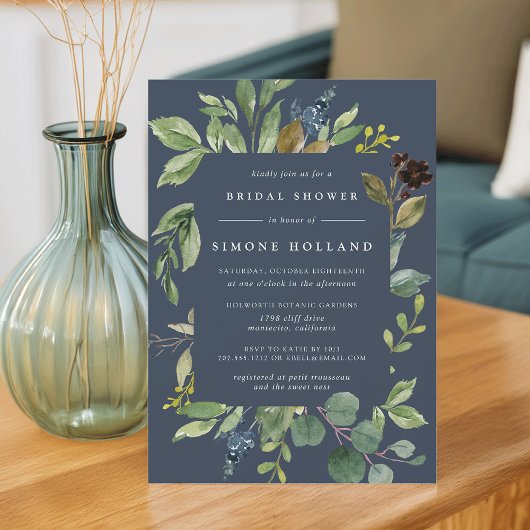 Eukalyptus Grove Bridal Dusche Einladung