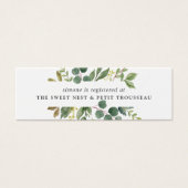 Eukalyptus Grove Bridal Registrierungseingabekarte (Vorderseite)