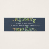 Eukalyptus Grove Bridal Registrierungseingabekarte (Vorderseite)