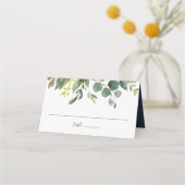 Eukalyptus Grove Wedding Platzkarte (Vorderseite)