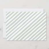 Eukalyptus grün Babydusche Foto Einladung (Rückseite)