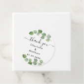 Eukalyptus grün danke Ihnen Hochzeit Geschenkanhänger (Beispiel)