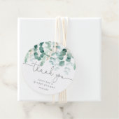 Eukalyptus grün elegante Bridal vielen Dank Geschenkanhänger (Beispiel)