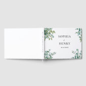 Eukalyptus-Grün-Hochzeit Gästebuch (Voll)