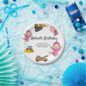 Eukalyptus-Grün-Hochzeits-Geburtstag Pappteller (Party)