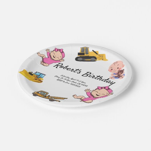 Eukalyptus-Grün-Hochzeits-Geburtstag Pappteller (Schrägansicht)